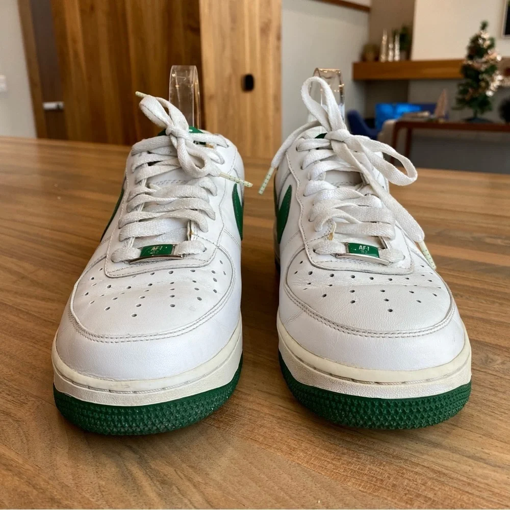Nike Air Force XXV Men's 1 '07 Players Green on White, Size 8